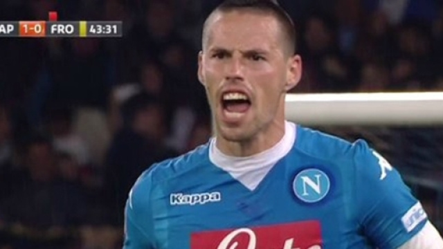 Marek Ham&scaron;&iacute;k, centrocampista del Napoli.
