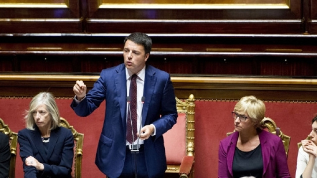 Il presidente del Consiglio, Matteo Renzi