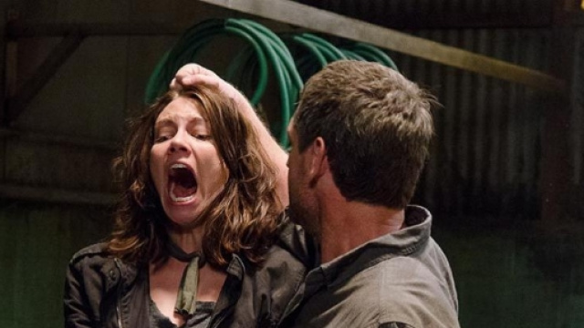 Maggie in una scena di The Walking Dead.