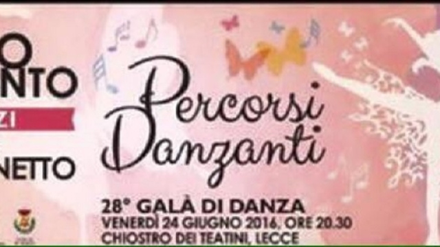 Locandina ufficiale dell'evento "Percorsi danzanti"