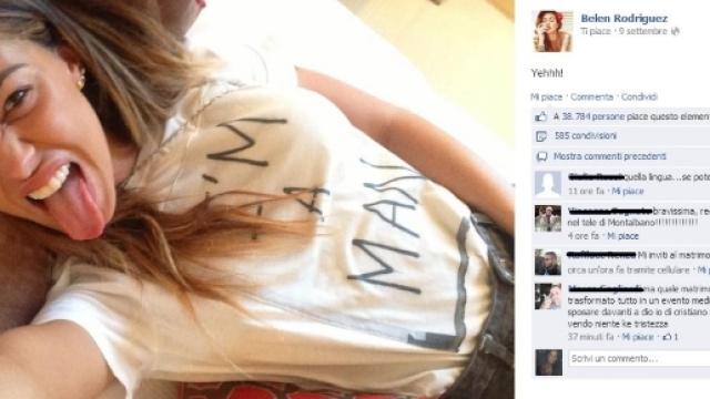 Belen Rodriguez gossip: guerra social