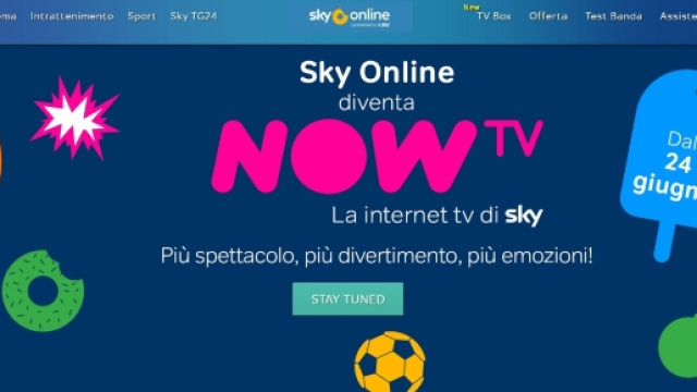 NOW TV, l'erede di Sky Online ha l'alta definizione e le serie tv in un pacchetto a parte