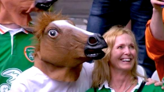 Una scena dei festeggiamenti irlandesi a Euro 2016