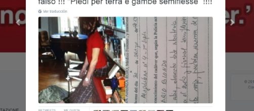 La foto de Mario Biondo sin vida.