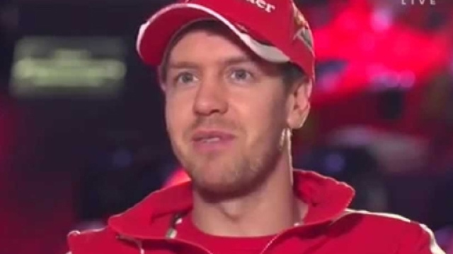 Sebastian Vettel, pilota della Ferrari.
