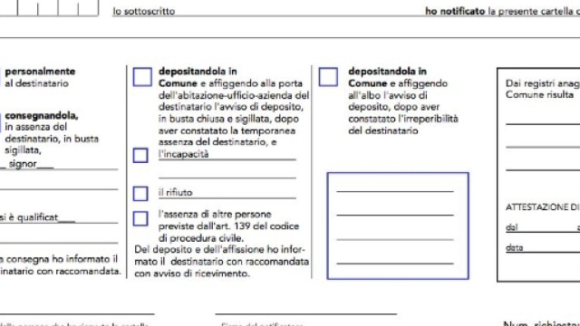 Relata di notifica, atti nulli? ecco la casistica