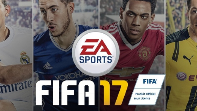 FIFA 17 con James Rodriguez, Eden Hazard, Anthony Martial e Marco Reus