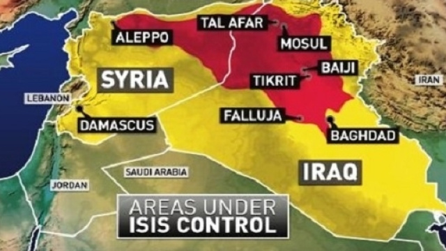 La mappa dei territori occupati da Isis