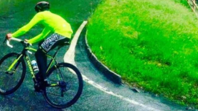 Alberto Contador in allenamento