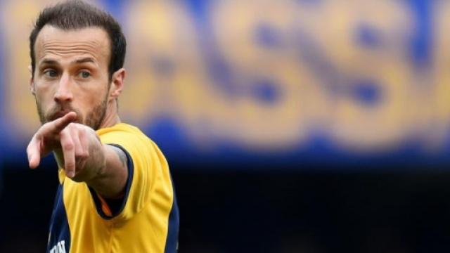 Il difensore dell'Hellas Verona, Vangelis Moras.