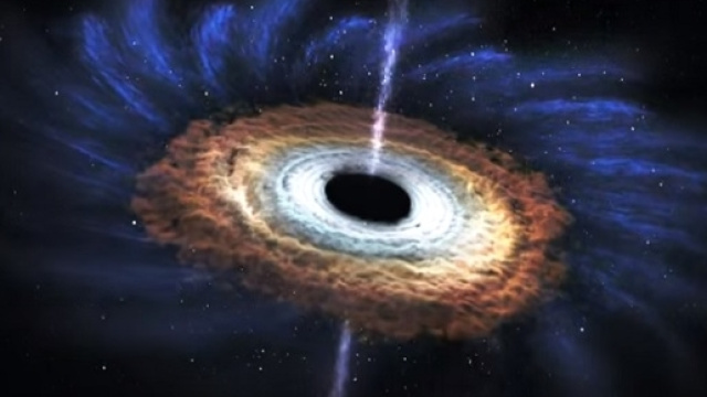 Buco nero in una ricostruzione grafica della NASA