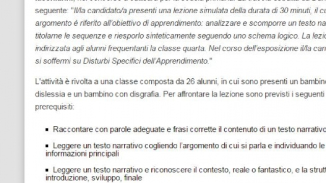 esempi di lezione simulata prova orale concorso docenti