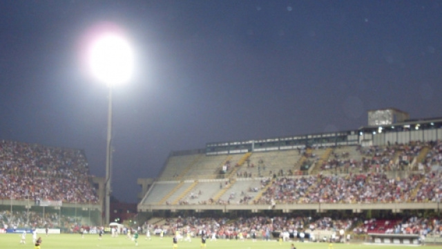 Lo stadio Arechi di Salerno che ospiter&agrave; la gara di ritorno dei playout di B
