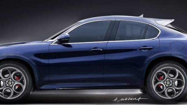 Alfa Romeo Stelvio render by Alessandro Masera