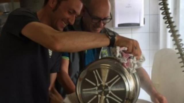 Ivan Basso in cucina per il Team Tinkoff