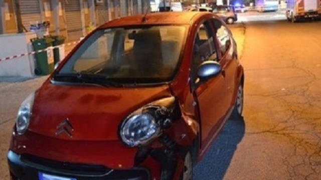 L'auto che ha travolto il bambino di 10 anni ad Ardea