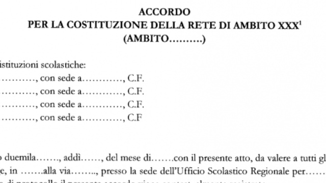 Reti di ambito e di scopo Miur: in arrivo entro il 30 giugno