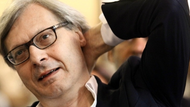 Il critico d'arte Vittorio Sgarbi