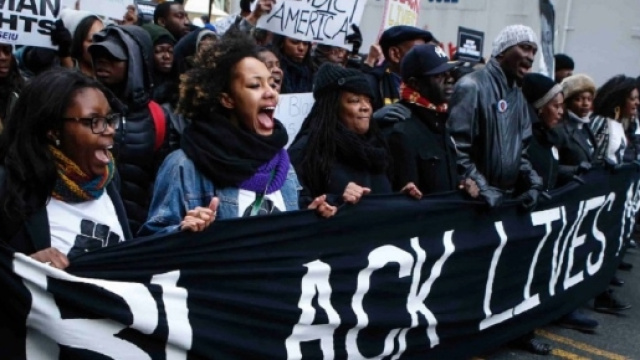 Manifestazione di protesta del movimento 'Black Lives Matter'