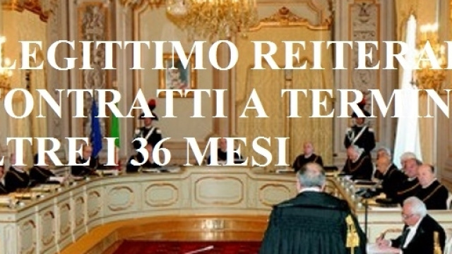 La sentenza della Consulta sui 36 mesi