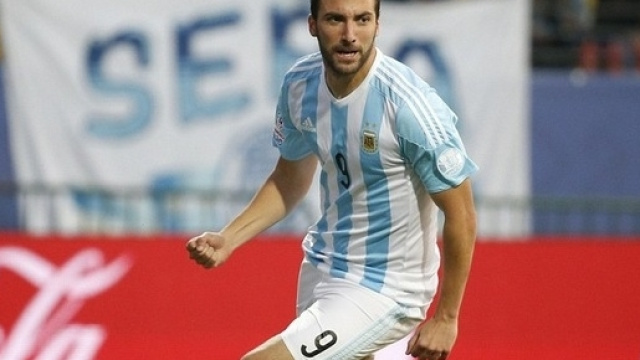 Gonzalo Higuain con la maglia della nazionale argentina
