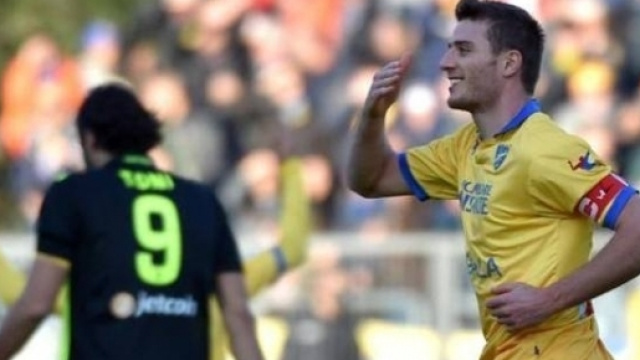 L'attaccante del Frosinone, Daniel Ciofani.