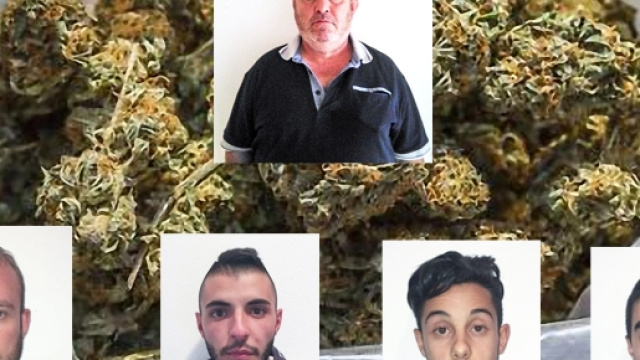 In alto Giampaolo Ibba. In basso da sinistra Massimo Arca, Dario Deriu, Alessio Manca e Alberto Piras.