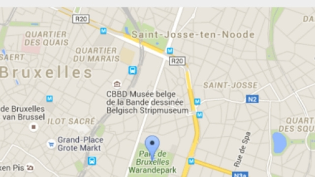 Localizzazione in Bruxelles degli eventi del 21 luglio