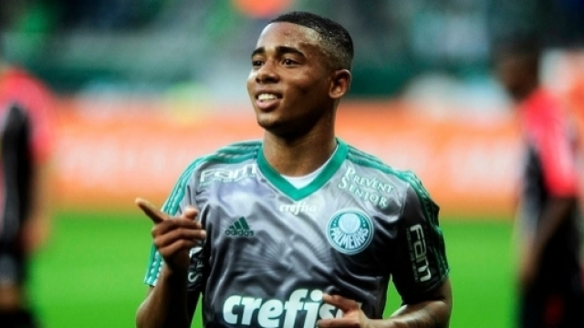 Gabriel Jesus, attaccante del Palmeiras che piace al Milan.