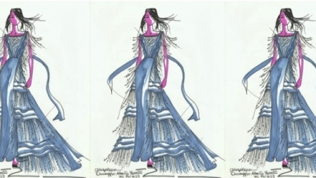 Disegno omaggio ad Alberta Ferretti -Di Massimiliano Falcone-