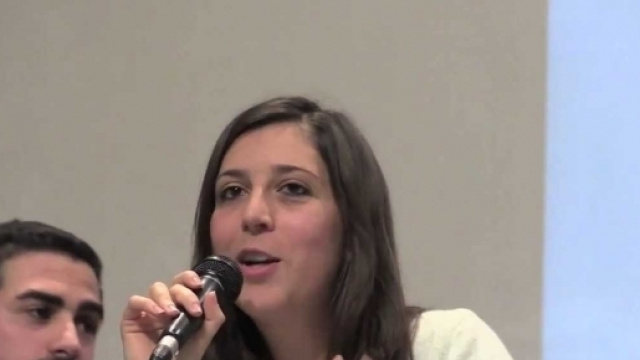 L'On. Silvia Chimenti durante un suo intervento