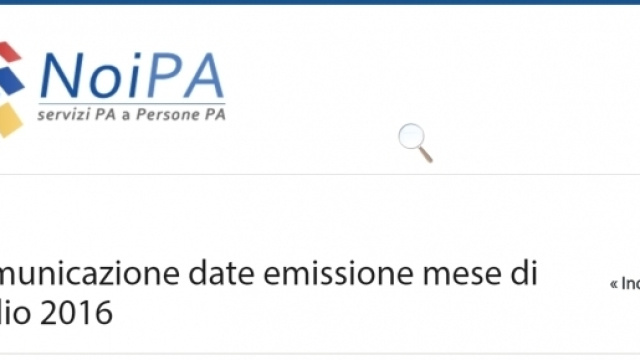 Noipa visualizzazione cedolino luglio
