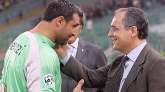 Claudio Lotito e Angelo Peruzzi nel 2007.