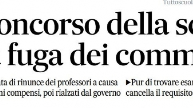 Ultime notizie scuola, luned&igrave; 25 luglio 2016: fuga dei commissari dal concorso docenti