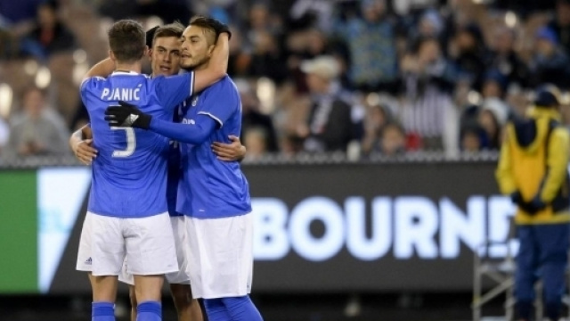 Pjanic, Dybala e Pereira dopo l'1 a 0 contro il Tottenham