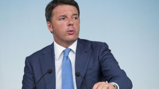 Il Premier Mattero Renzi al Consiglio dei Ministri