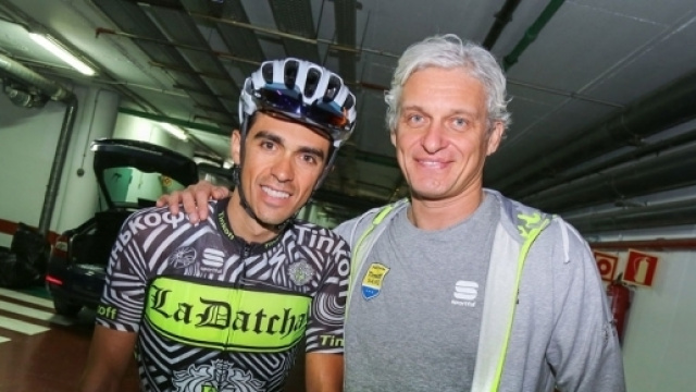 Oleg Tinkov con Alberto Contador