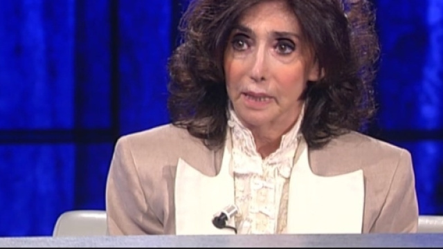 Anna Marchesini ospite a 'Che tempo che fa'.