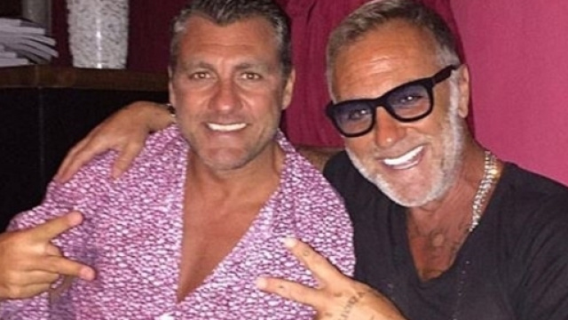 Cristian Vieri con l'amico Gianluca Vacchi