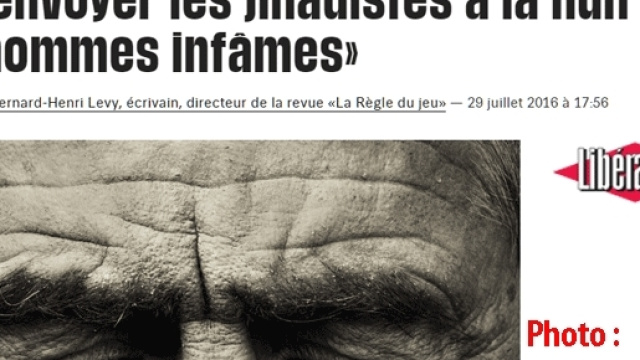 Bernard-Henri L&eacute;vy a encore r&eacute;ussi &agrave; faire publier une photo de lui dans la presse