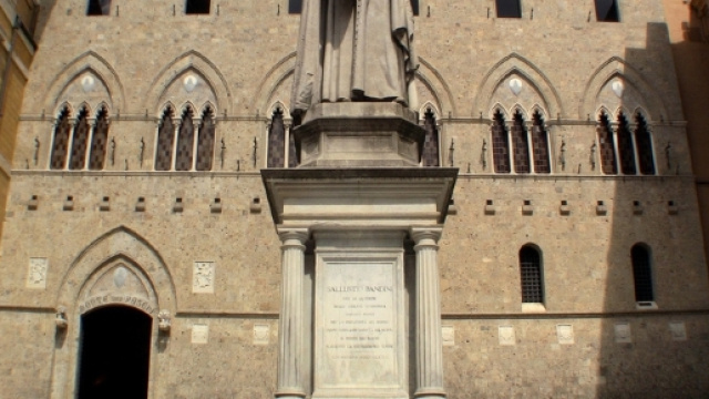 La sede storica senese della Monte Paschi Siena
