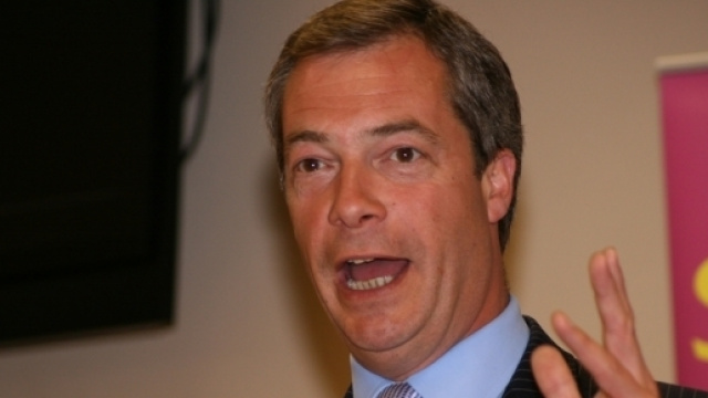 Il dimissionario leader dell&rsquo;Ukip Nigel Farage