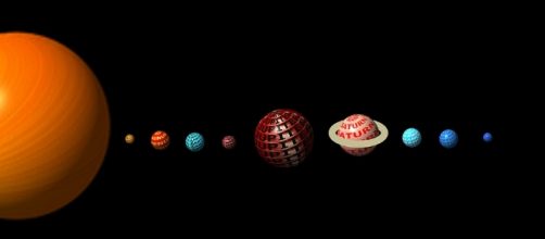 Los planetas del sistema solar alineados.