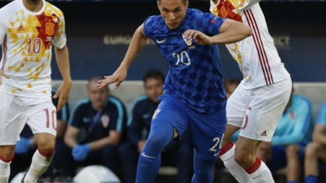 Marko Pjaca con la Croazia ai recenti campionati europei