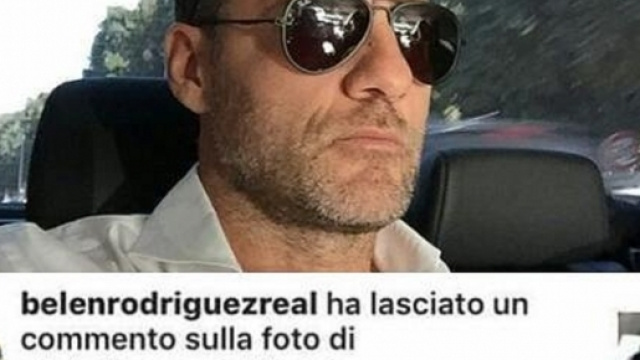 Il commento di Belen Rodriguez sulla foto di Vieri