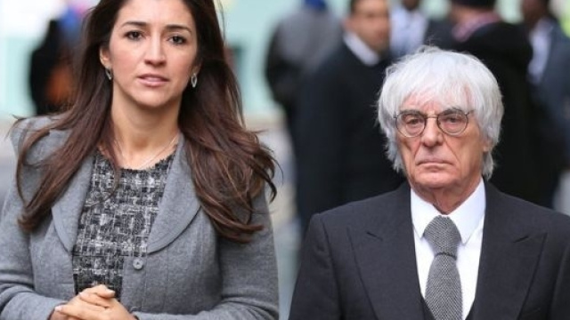 Bernie Ecclestone(85), Il boss della Formula Uno mondiale con la moglie Fabiana Flosi(39)
