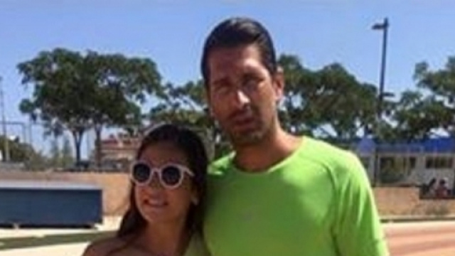 Marco Borriello con una fan ad Ibiza