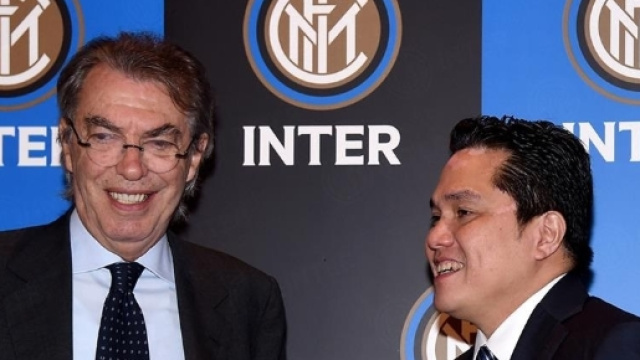Massimo Moratti ed Eric Thohir, vecchia e nuova presidenza nerazzurra