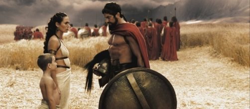 Cena do filme '300' que conta a luta do rei espartano Le&ocirc;nidas contra os persas