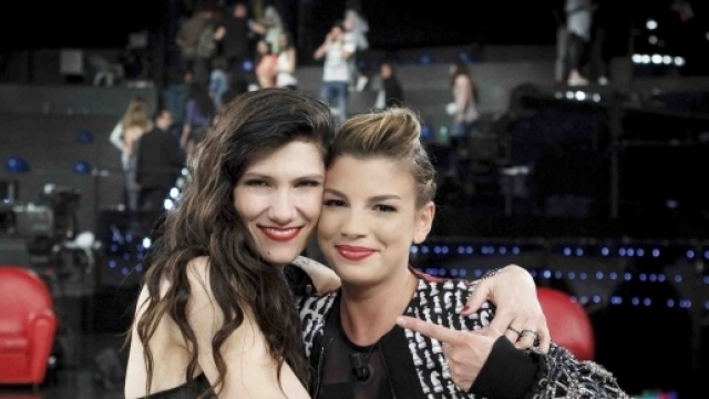 Emma Marrone ed Elisa durante Amici